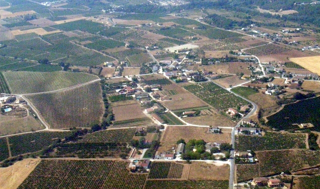 Vista aèria de la plana del Penedès