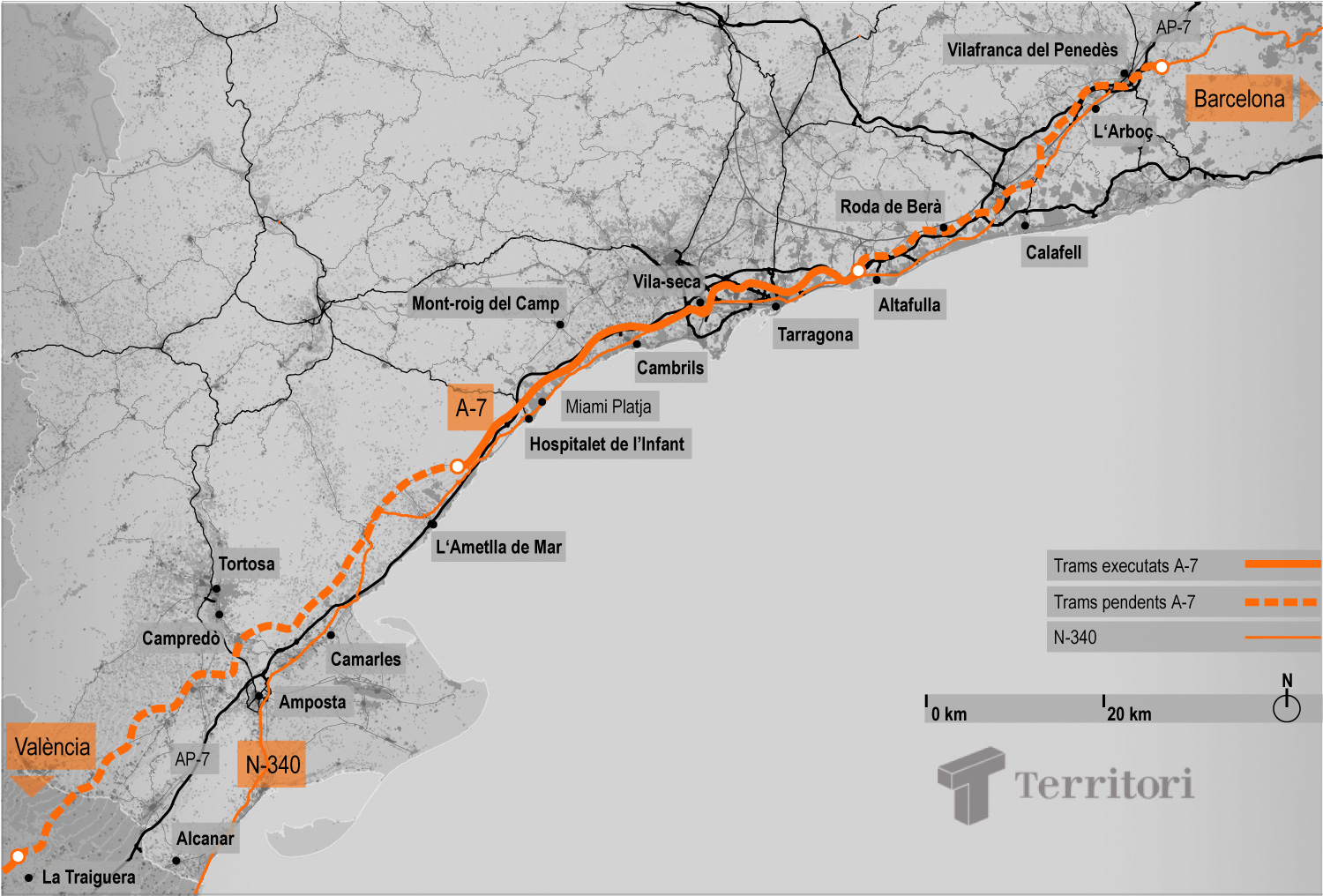 Autovia A-7 Mapa: Montse Ferrés
