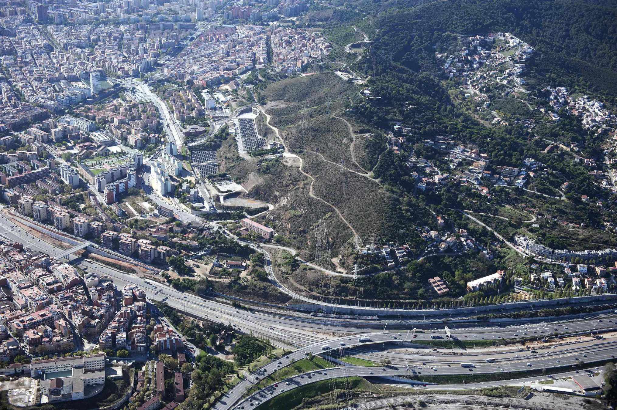 Imatge aèria de la porta de la Trinitat Foto: Ajuntament de Barcelona